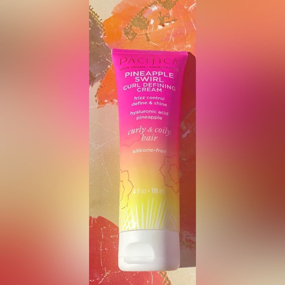 🛍️PAcifica 100% VEGAN. Cruelty- free Pineapple 🍍 Swirl Curl Defining Cream 💥